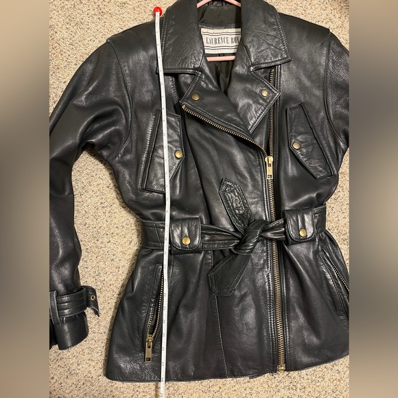 Ladies 90s Vintage Leather Jacket Size Medium - Picture 15 of 15